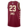 Maillot Basket Homme All-Star 2024 Western Conference LeBron James Rouge Swingman